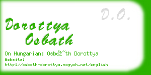 dorottya osbath business card